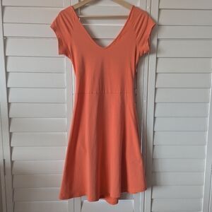 Coral Short Sleeve Dress